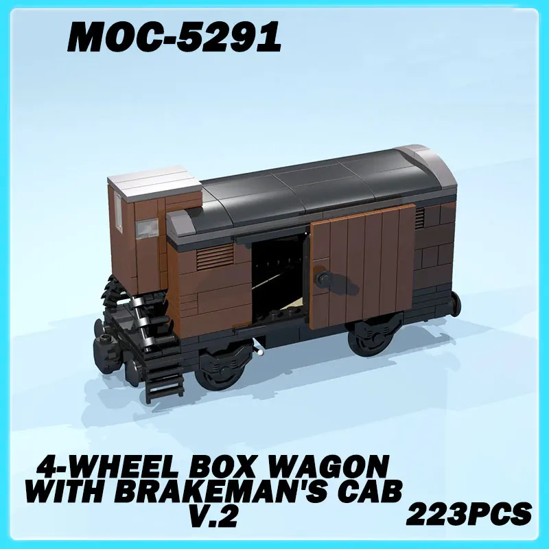 MOC-5291 Серия мини-поезд, 4-колесная коробка-фургон с кабиной Brakeman V.2, орнамент, Коллекционная образовательная модель, кирпичная головоломка, игрушка в подарок
MOC-5291 Серия мини-поезд, 4-колесная коробка-фургон с кабиной Brakeman V.2, орнамент, Коллекционная образовательная модель, кирпичная головоломка, игрушка в подарок