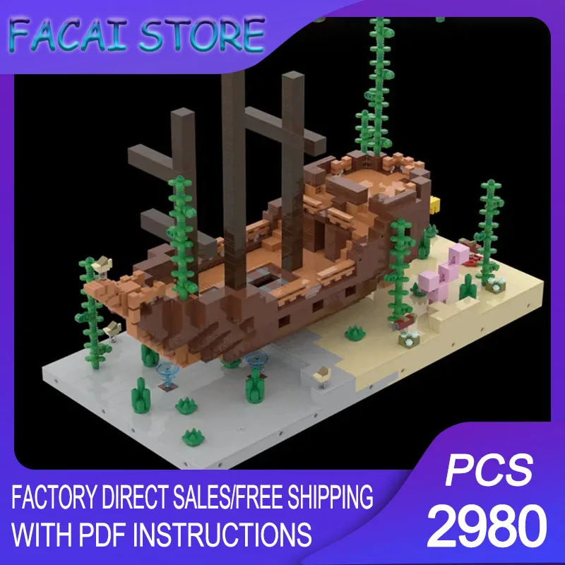 Warship Model Moc Building Bricks ModularUCS Minifigure-scale Shipwreck Technology Blocks Christmas DIY Toy Construction Gifts
Warship Model Moc Building Bricks ModularUCS Minifigure-scale Shipwreck Technology Blocks Christmas DIY Toy Construction Gifts