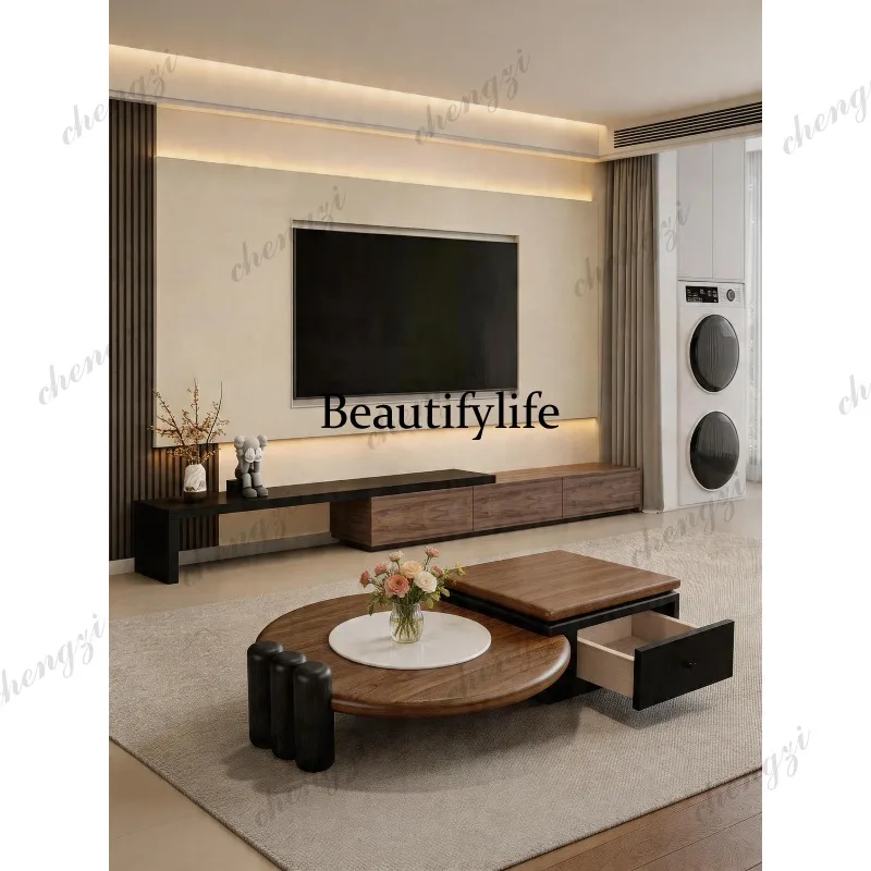 Medieval style solid wood coffee table storage tea table square and round combination Italian minimalist microcrystalline stone
Medieval style solid wood coffee table storage tea table square and round combination Italian minimalist microcrystalline stone