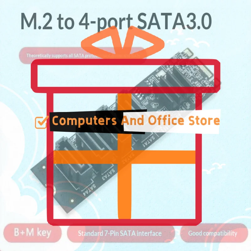 Контроллер NVMe M.2 PCIe с 4 портами SATA 3.0 для карт расширения M.2 SATA3, адаптер для HDD/SSD
Контроллер NVMe M.2 PCIe с 4 портами SATA 3.0 для карт расширения M.2 SATA3, адаптер для HDD/SSD