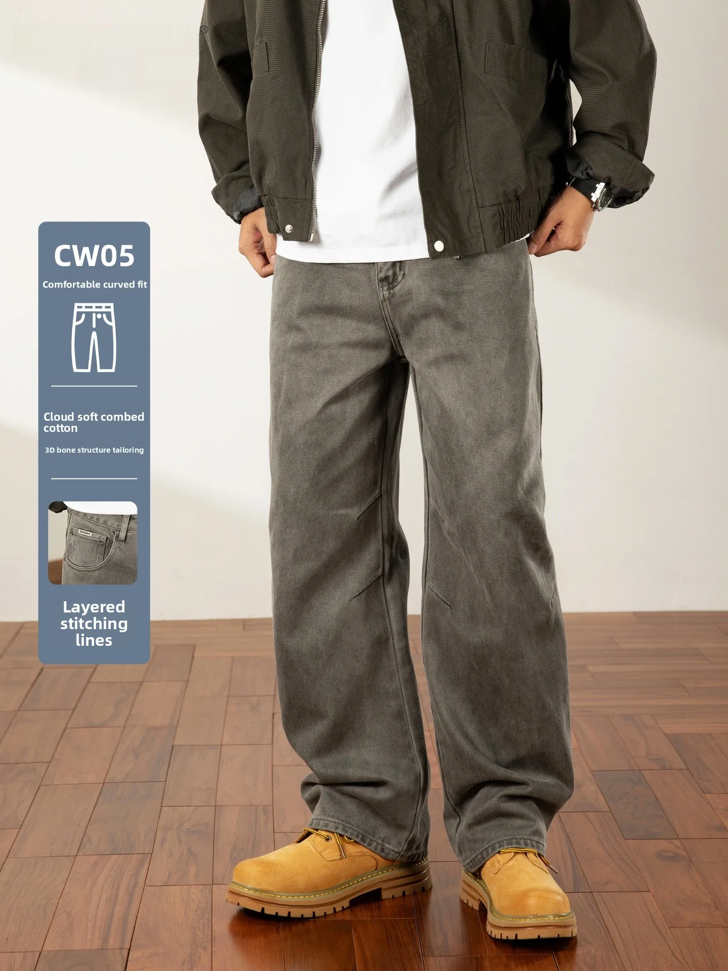 Men's Casual Cotton Jeans Spring Autumn Loose Straight Pure Cotton Vintage Waed Trendy Brand Knife Casual Pants
Men's Casual Cotton Jeans Spring Autumn Loose Straight Pure Cotton Vintage Waed Trendy Brand Knife Casual Pants