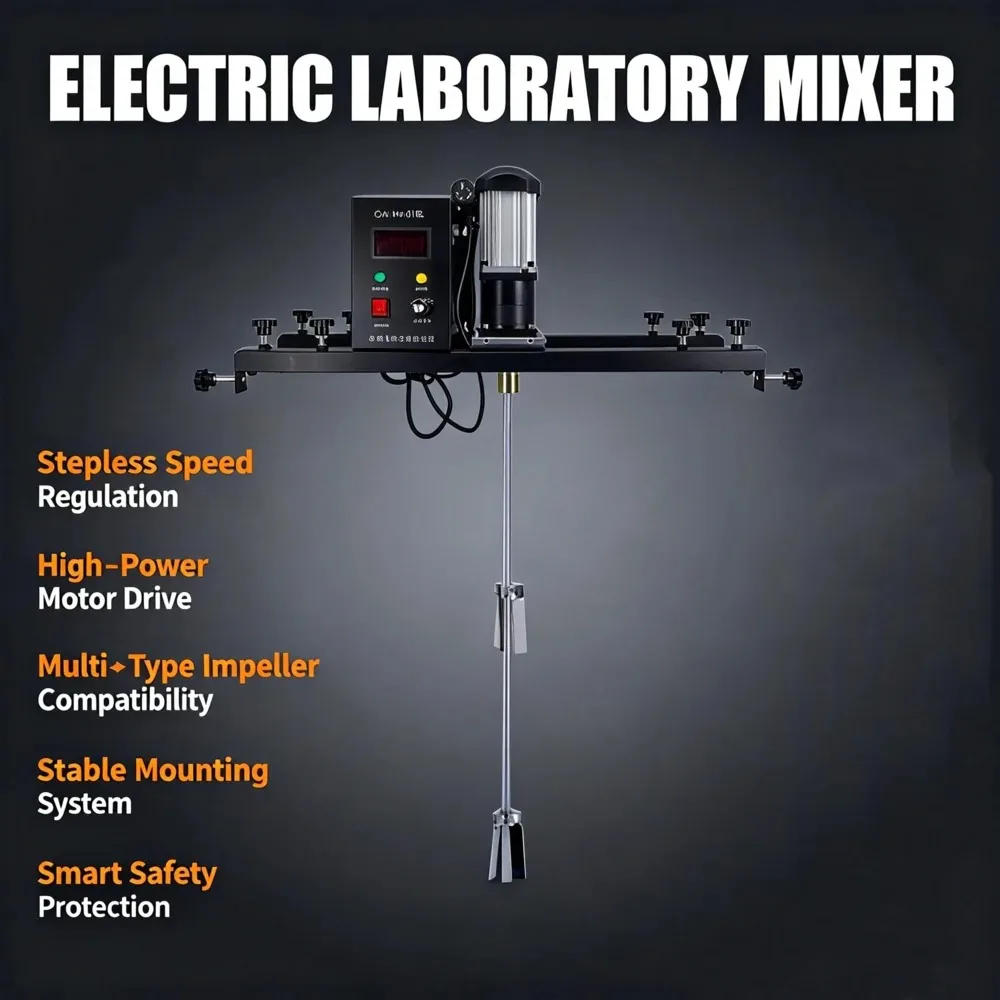 Electric Mixer, Variable Speed Digital Display Mixer, High Torque Motor Adjustable Mixer, Suitable for Mixing and Stirring
Electric Mixer, Variable Speed Digital Display Mixer, High Torque Motor Adjustable Mixer, Suitable for Mixing and Stirring