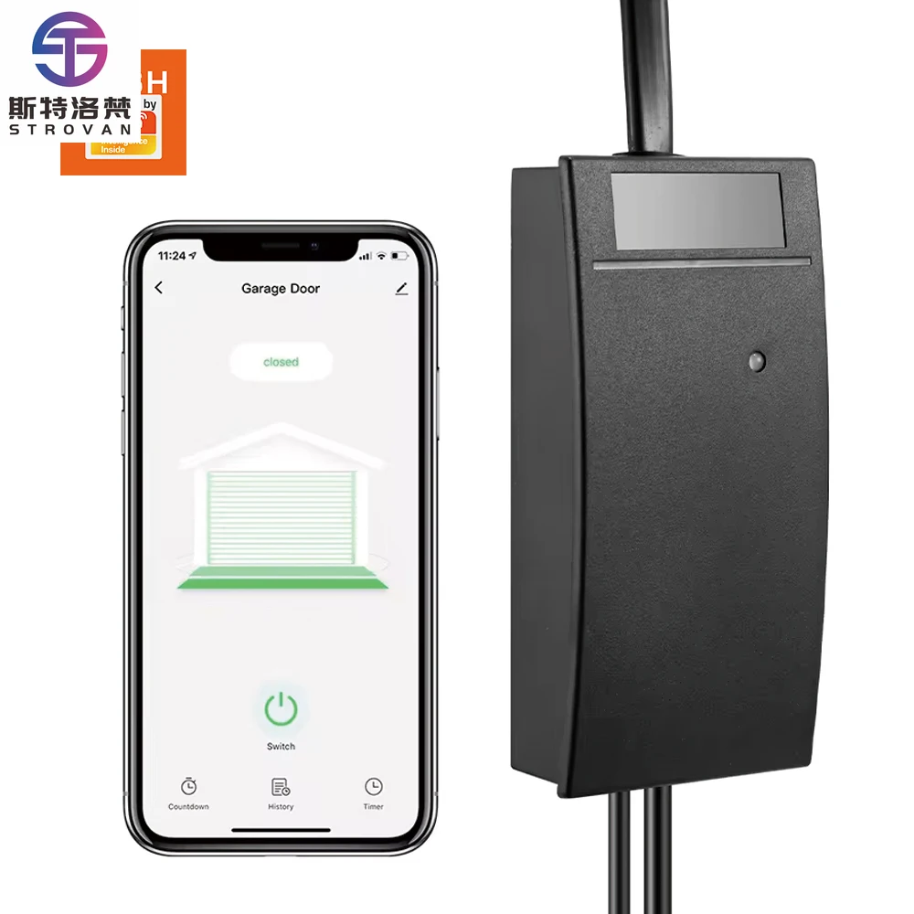 STLF Smart Home WiFi Alexa Tuya App Remote Control Voice Commands Smart Wifi Garage Door Opener
STLF Smart Home WiFi Alexa Tuya App Remote Control Voice Commands Smart Wifi Garage Door Opener