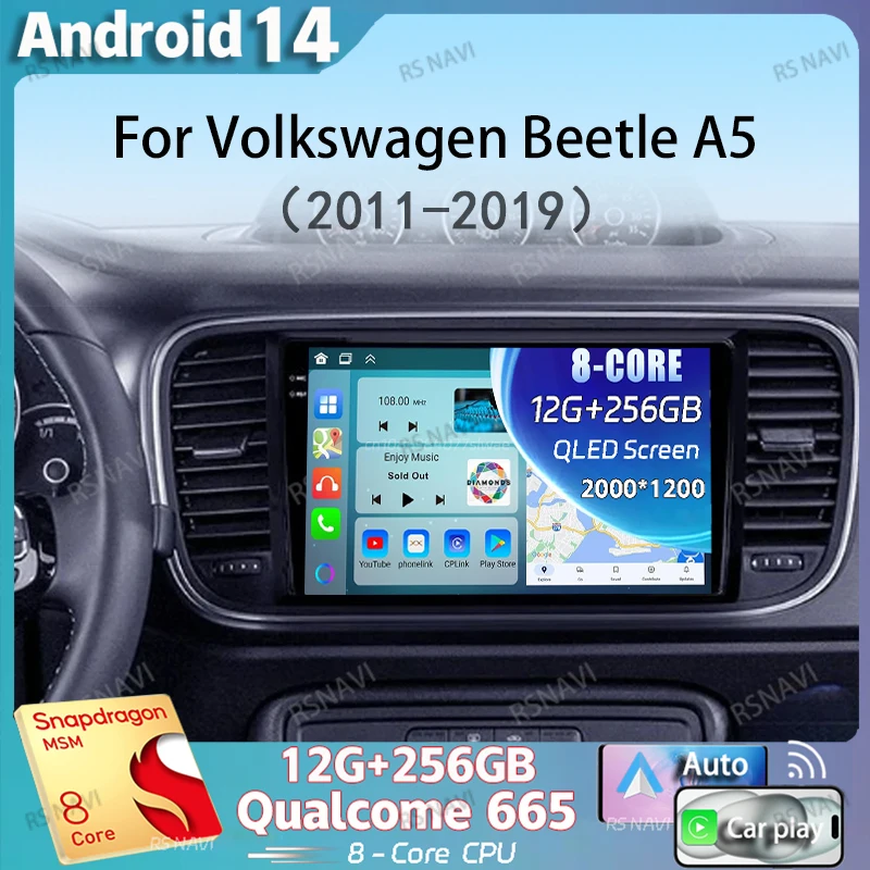 Android 14 Carplay Auto Car Radio For Volkswagen Beetle A5 2011-2019 Multimedia Video Player Navigation Stereo GPS WIFI+4G Audio
Android 14 Carplay Auto Car Radio For Volkswagen Beetle A5 2011-2019 Multimedia Video Player Navigation Stereo GPS WIFI+4G Audio