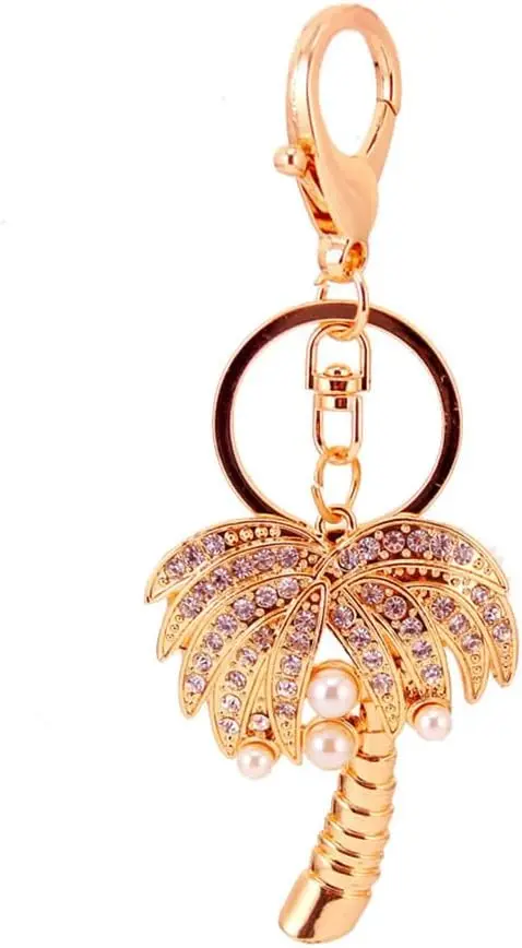 Faux Pearl Coconut Tree Tropical Plant Rhinestone Car Keychain Ring Chain Gift Bag Buckle Holder for
Faux Pearl Coconut Tree Tropical Plant Rhinestone Car Keychain Ring Chain Gift Bag Buckle Holder for