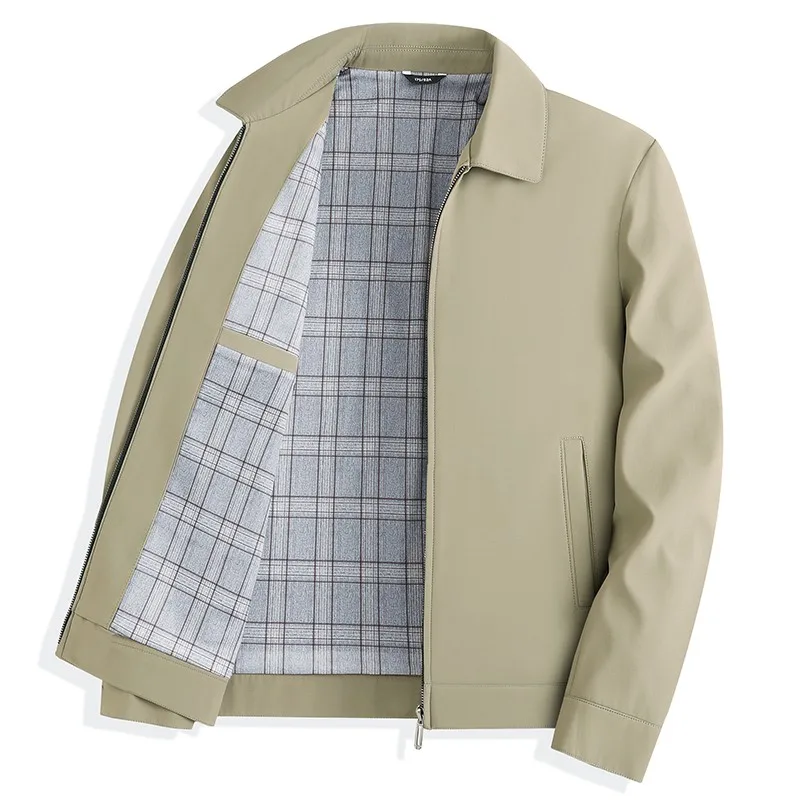 Busin Casual Loose Fit Jaet Spring Autumn Turn-down Collar Dad Sle Pure Color Executive Coat Breathable Long Sve
Busin Casual Loose Fit Jaet Spring Autumn Turn-down Collar Dad Sle Pure Color Executive Coat Breathable Long Sve