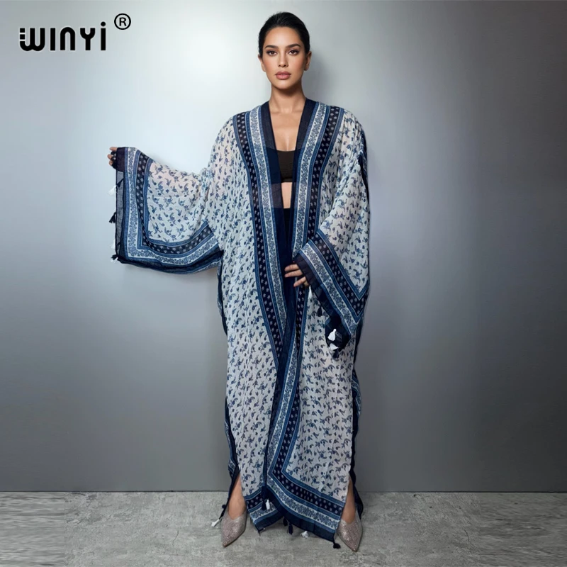 WINYI Women's Long Sleeve Kimono Print Cardigan Muslim Abaya Boho Cover up Dress Luxury Kaftan Dubai Style Fashion
WINYI Women's Long Sleeve Kimono Print Cardigan Muslim Abaya Boho Cover up Dress Luxury Kaftan Dubai Style Fashion