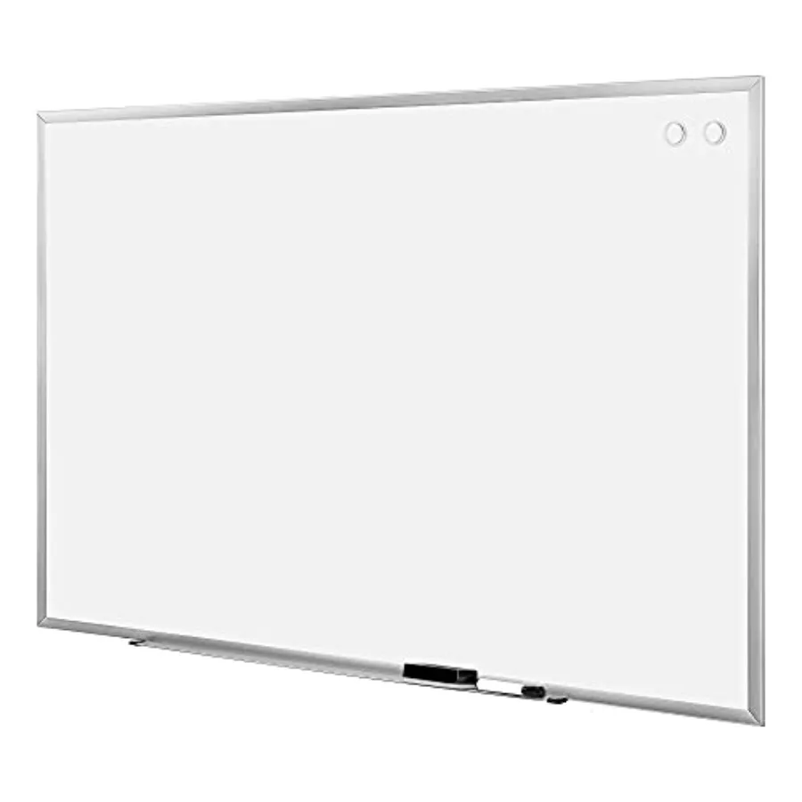 Большая магнитная доска для сухого стирания 48" x 72" с алюминиевой рамкой серебристого/белого цвета и подставкой для маркеров для школы, класса, офиса и дома
Большая магнитная доска для сухого стирания 48" x 72" с алюминиевой рамкой серебристого/белого цвета и подставкой для маркеров для школы, класса, офиса и дома