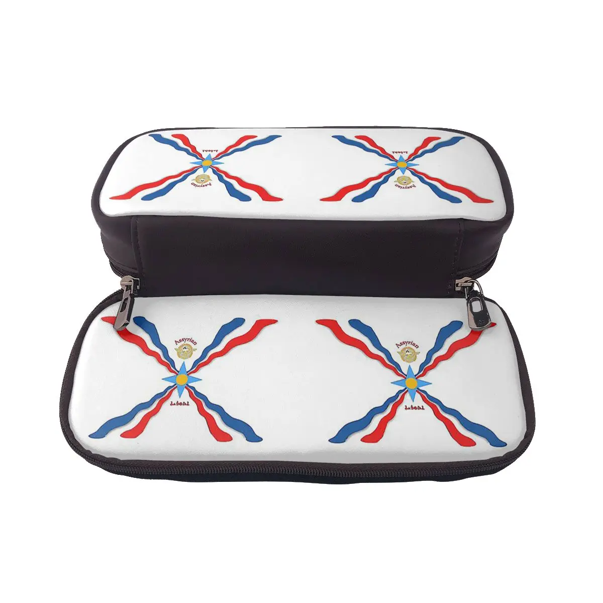 Luxury Assyrian Suryoyo Flag Leather Pencil Case for Studen School Pen Box Pencil Bag Stationery Supplies Pen Holder Bag
Luxury Assyrian Suryoyo Flag Leather Pencil Case for Studen School Pen Box Pencil Bag Stationery Supplies Pen Holder Bag