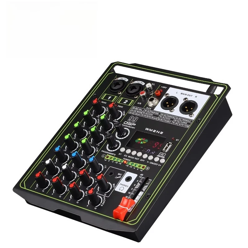 GAX-MJ4 Professional 4-channel Mixer Mobile Phone Live Broadcast Mixer,computer Recording, Home KTV Audio Equipment
GAX-MJ4 Professional 4-channel Mixer Mobile Phone Live Broadcast Mixer,computer Recording, Home KTV Audio Equipment