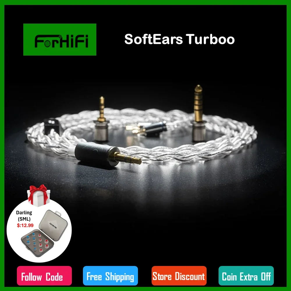 Оригинальный кабель для наушников SoftEars Turboo для SoftEars Turri, монокристалл, стерлинговое серебро, 2,5 мм/4,4 мм/3,5 мм, сменный штекер
Оригинальный кабель для наушников SoftEars Turboo для SoftEars Turri, монокристалл, стерлинговое серебро, 2,5 мм/4,4 мм/3,5 мм, сменный штекер