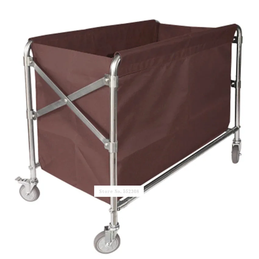 BCC01 Room Service Folding Trolley Stainless Steel Hotel Clean Storage Car Dirty Clothes Cart Cleaning Work Folding Storage Car
BCC01 Room Service Folding Trolley Stainless Steel Hotel Clean Storage Car Dirty Clothes Cart Cleaning Work Folding Storage Car