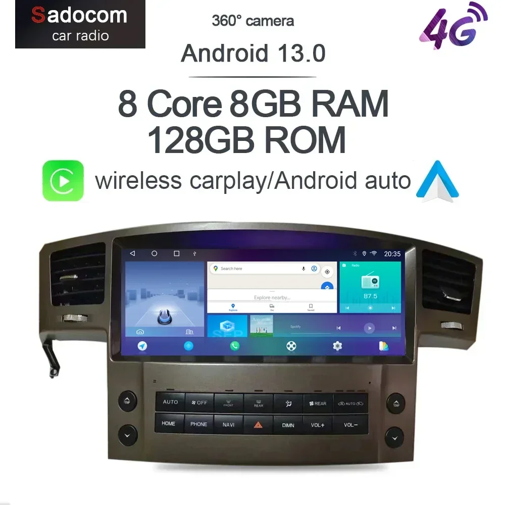 1920*720 QLED 12.3"360 Carplay 8G+128G 1080P Android 13 Car DVD Player multimedia GPS Stereo Radio For Lexus LX570 2008-2015
1920*720 QLED 12.3"360 Carplay 8G+128G 1080P Android 13 Car DVD Player multimedia GPS Stereo Radio For Lexus LX570 2008-2015