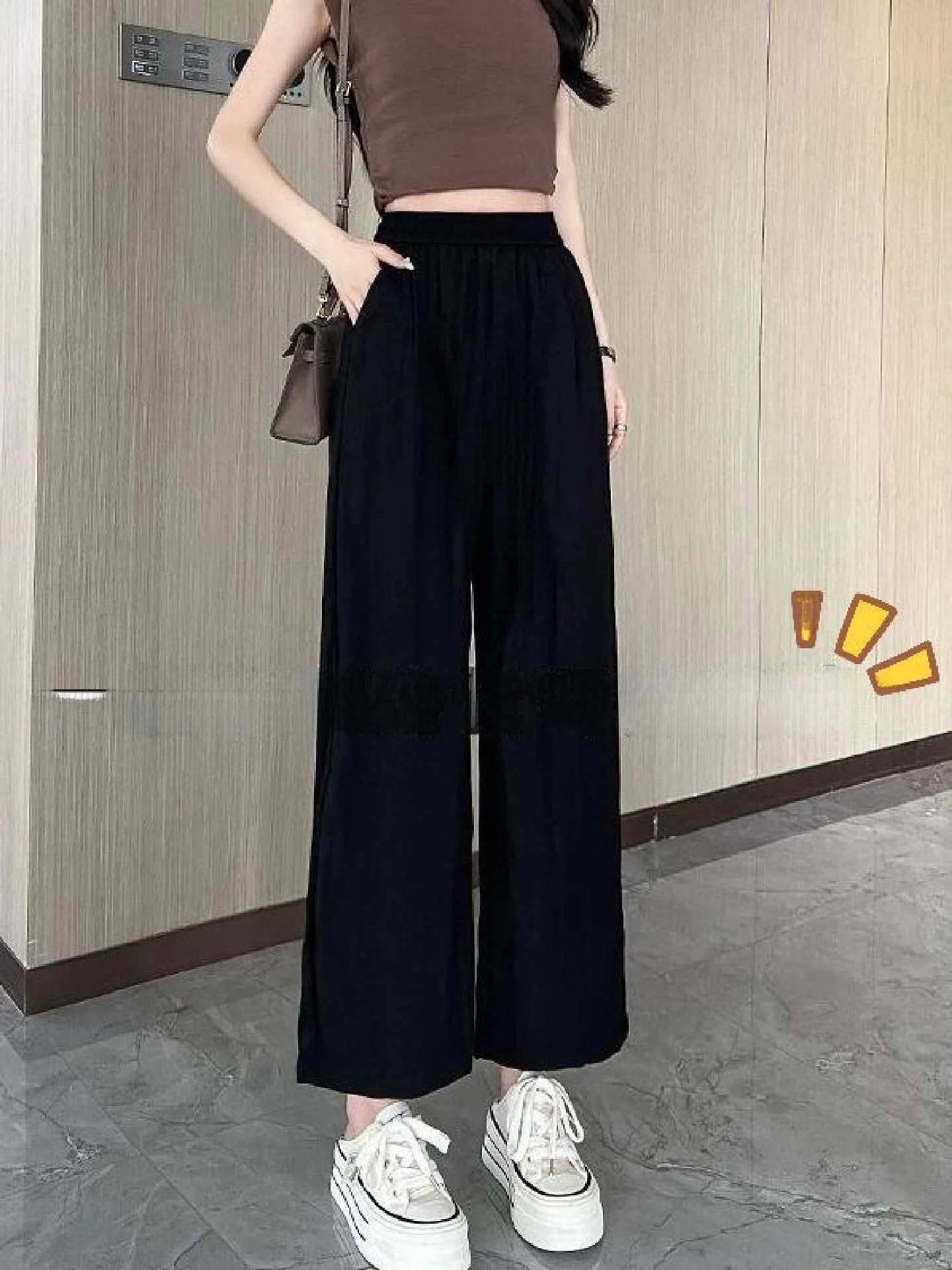 Summer Casual High Waist Wide Leg Pants Women's Short Trousers Loose Drapey Versatile Student Cotton Blend Straight Cut
Summer Casual High Waist Wide Leg Pants Women's Short Trousers Loose Drapey Versatile Student Cotton Blend Straight Cut