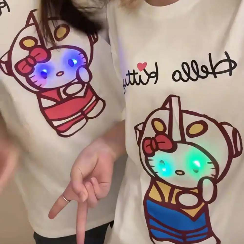 Новые парные свободные футболки унисекс Sanrios Hello Kittys из чистого хлопка с короткими рукавами Kawaii универсальные свободные футболки унисекс
Новые парные свободные футболки унисекс Sanrios Hello Kittys из чистого хлопка с короткими рукавами Kawaii универсальные свободные футболки унисекс