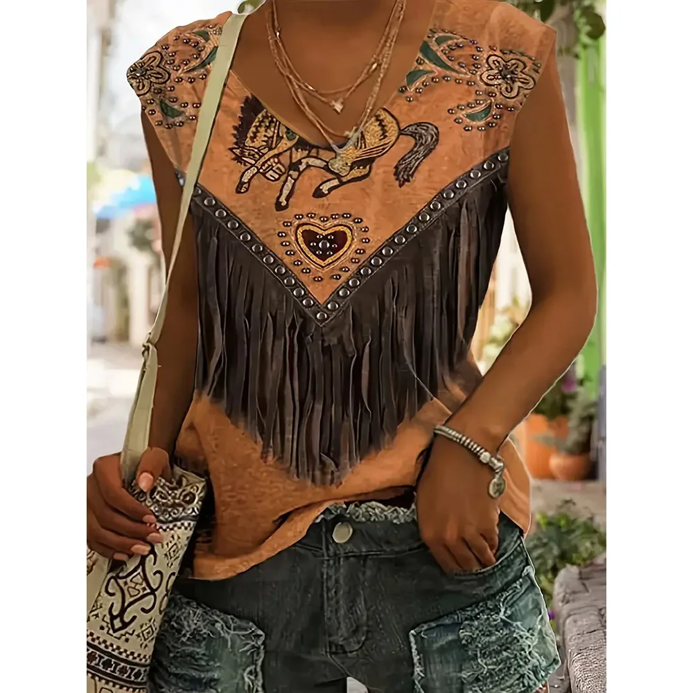 Vintage 3d Printed 2025 New Women's V-Neck Tank Tops & T-Shirts Summer Breathable Sleeveless Vest Fashion Causal T-Shirts Tees
Vintage 3d Printed 2025 New Women's V-Neck Tank Tops & T-Shirts Summer Breathable Sleeveless Vest Fashion Causal T-Shirts Tees