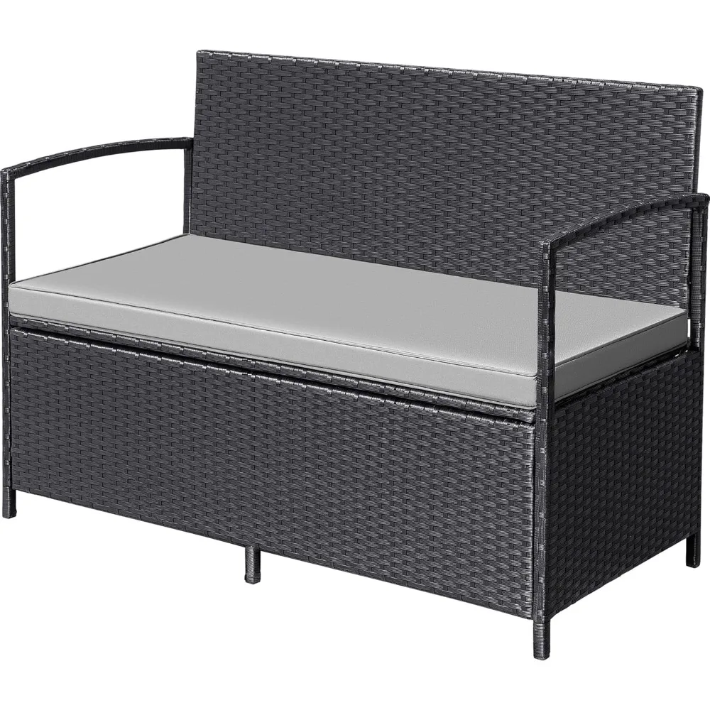 Плетеная уличная мебель Flamaker Patio Loveseat, всепогодный стул из ротанга для разговоров с большой емкостью для хранения и Cu
Плетеная уличная мебель Flamaker Patio Loveseat, всепогодный стул из ротанга для разговоров с большой емкостью для хранения и Cu