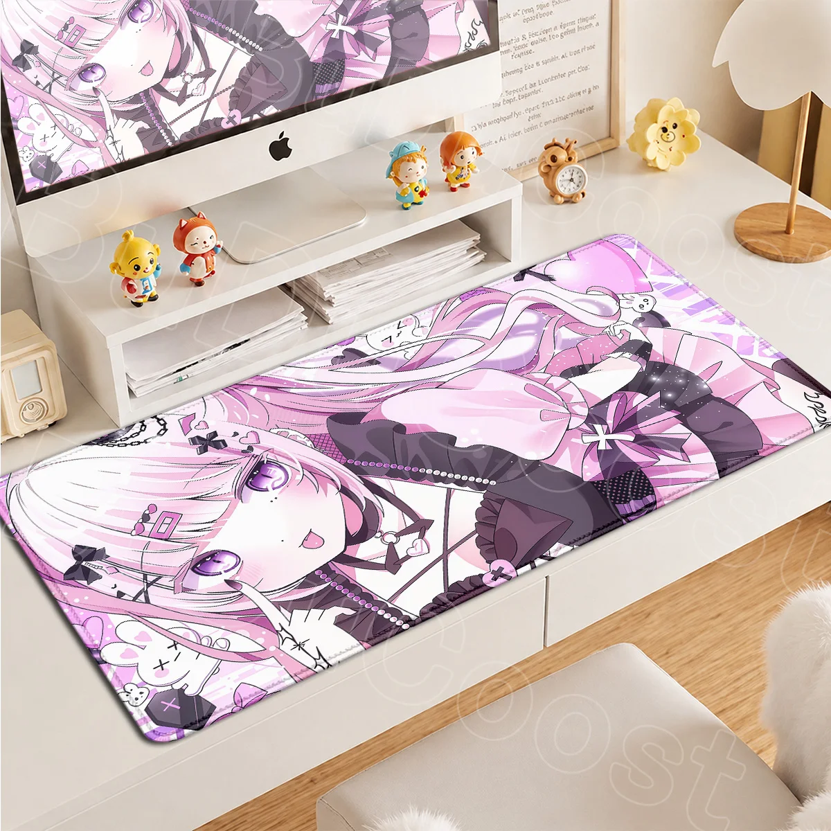Large Rubber Gaming Rug Girls Kawaii Anime Girls 90x40 Mouse Pads Pink HD Printing Computer Keyboard Mats Washable Jirai Kei Rug
Large Rubber Gaming Rug Girls Kawaii Anime Girls 90x40 Mouse Pads Pink HD Printing Computer Keyboard Mats Washable Jirai Kei Rug