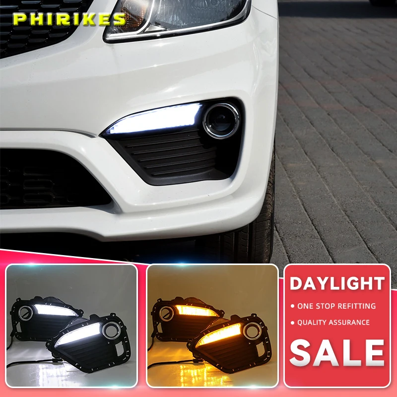 2pcs For KIA K2 RIO 2016-2017 LED DRL lights Daytime Running Light Daylight yellow Signal fog lamp Styling lights
2pcs For KIA K2 RIO 2016-2017 LED DRL lights Daytime Running Light Daylight yellow Signal fog lamp Styling lights