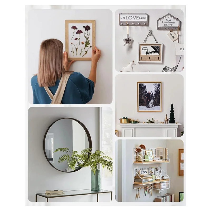 AONEQ-10Pcs 40Lb Large Wall Picture Frame Hangers No Damage Heavy Duty Mirror Photo Poster Painting Hanger Hardware Kit - Claw
AONEQ-10Pcs 40Lb Large Wall Picture Frame Hangers No Damage Heavy Duty Mirror Photo Poster Painting Hanger Hardware Kit - Claw