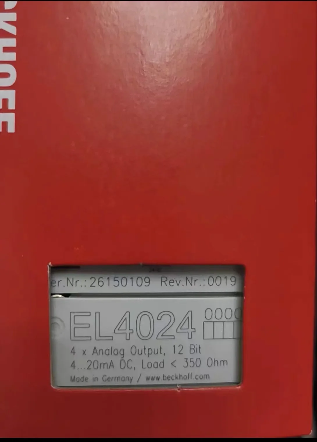 Оригинальный четырехканальный Модуль PLC EL4024, аналоговый выходной терминальный модуль EL 4024
Оригинальный четырехканальный Модуль PLC EL4024, аналоговый выходной терминальный модуль EL 4024