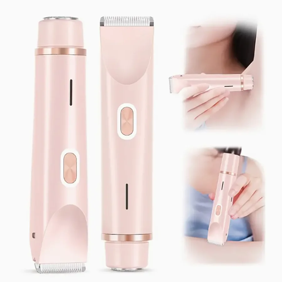 Two-in-one electric shaver for ladies, wet and dry, body hair remover, suitable for bikini parts, armpits, legs, arms and face,
Two-in-one electric shaver for ladies, wet and dry, body hair remover, suitable for bikini parts, armpits, legs, arms and face,