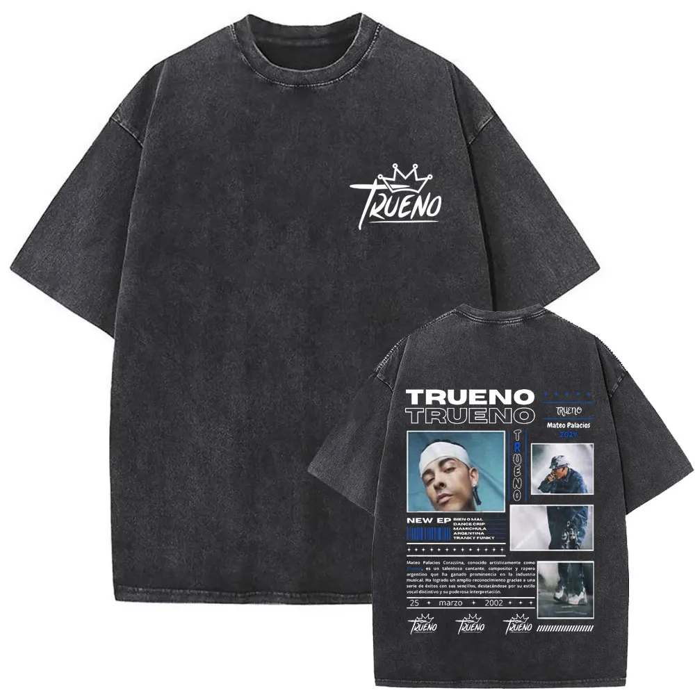Vintage Washed Rapper Trueno Mateo Palacios T-shirt Men Fashion Oversized Short Sleeve Tees Men's Hip Hop Music Album T Shirts
Vintage Washed Rapper Trueno Mateo Palacios T-shirt Men Fashion Oversized Short Sleeve Tees Men's Hip Hop Music Album T Shirts