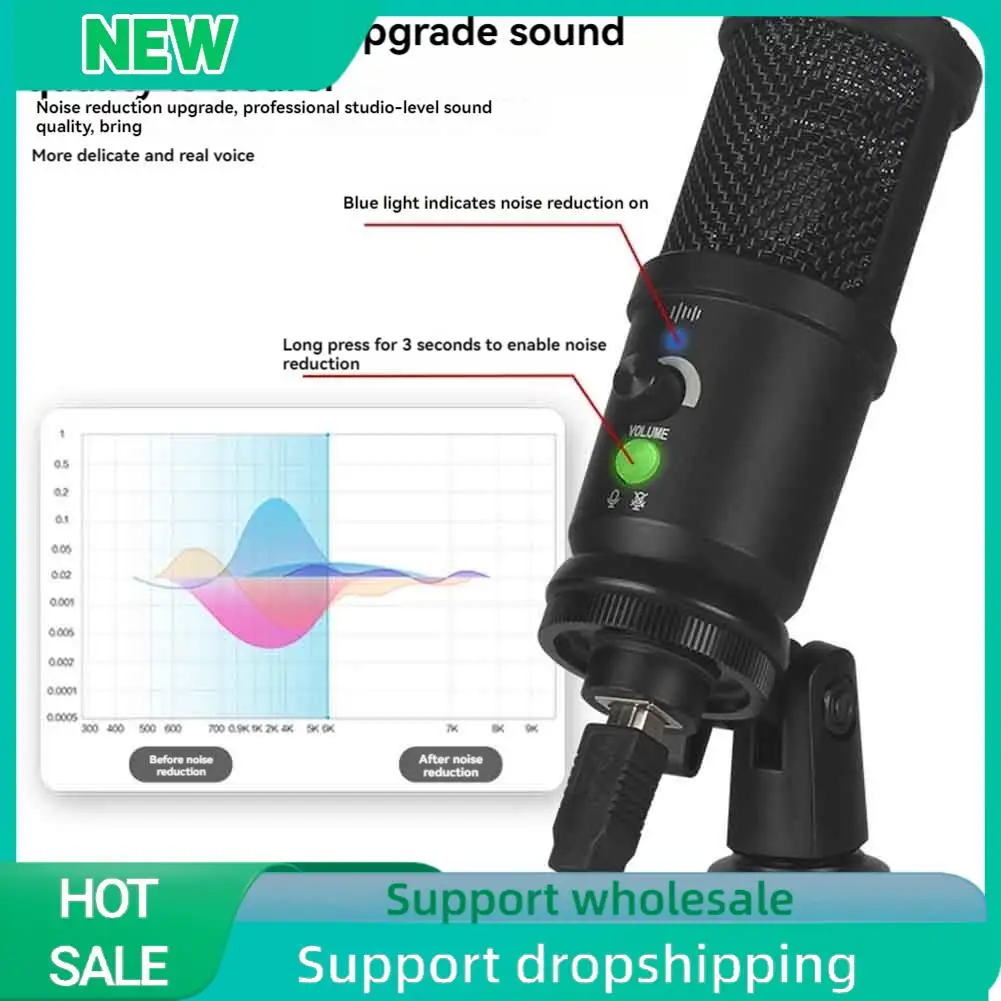 Solid Gaming USB Microphone Noise Cancellation Condenser Mic For Pc Podcast Microphone With Boom Bracket 
Solid Gaming USB Microphone Noise Cancellation Condenser Mic For Pc Podcast Microphone With Boom Bracket