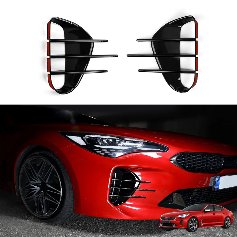 For Kia Stinger 2018-2023 2PCS Auto Black Front Fog Lamp Air Outlet Cover Trim Exterior Styling Decoration Accessories LHD/RHD
For Kia Stinger 2018-2023 2PCS Auto Black Front Fog Lamp Air Outlet Cover Trim Exterior Styling Decoration Accessories LHD/RHD
