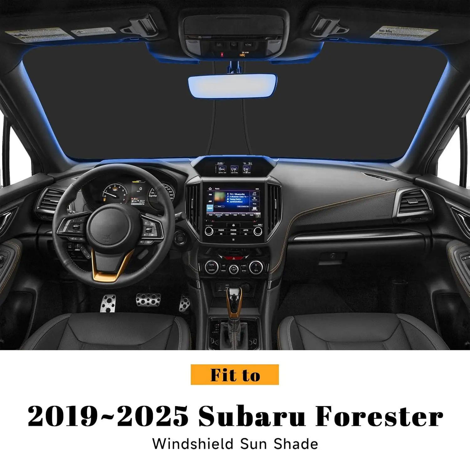 Car Windshield Sun Shade for Subaru 2019-2025 Forester Accessories (OEM Design) Reflective Foldable Heat Insulation Sunshade
Car Windshield Sun Shade for Subaru 2019-2025 Forester Accessories (OEM Design) Reflective Foldable Heat Insulation Sunshade