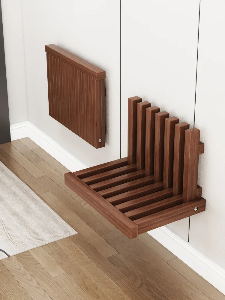 Wall-mounted shoe changing stool, bathroom folding seat, kitchen invisible solid wood stool, entrance door shoe changing chair
Wall-mounted shoe changing stool, bathroom folding seat, kitchen invisible solid wood stool, entrance door shoe changing chair