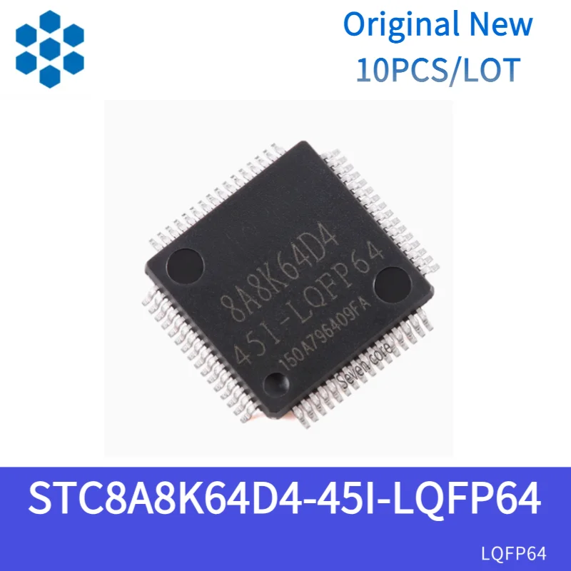 Original New 10pcs/lot STC8A8K64D4-45I-LQFP64 1T 8051 microprocessor single-chip microcontroller chip
Original New 10pcs/lot STC8A8K64D4-45I-LQFP64 1T 8051 microprocessor single-chip microcontroller chip