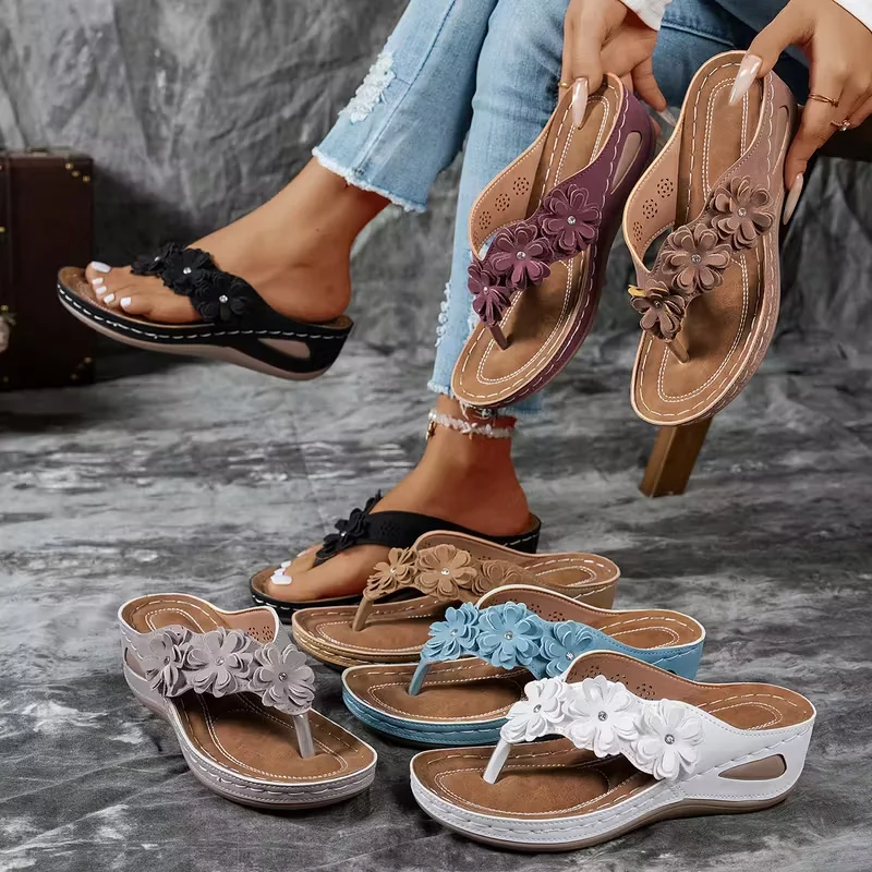 Women Slippers Lightweight Platform Flip Fops Flowers Wedges Shoes Woman Clip Toe Thick Sole Sandals Plus Size Slides Women
Women Slippers Lightweight Platform Flip Fops Flowers Wedges Shoes Woman Clip Toe Thick Sole Sandals Plus Size Slides Women