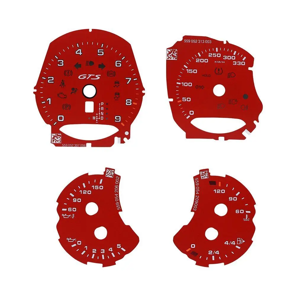 Gauge Face for Porsche 911 Carrera 991 Cayenne 958 Panamera 970 GTS 330KM/H Red
Gauge Face for Porsche 911 Carrera 991 Cayenne 958 Panamera 970 GTS 330KM/H Red