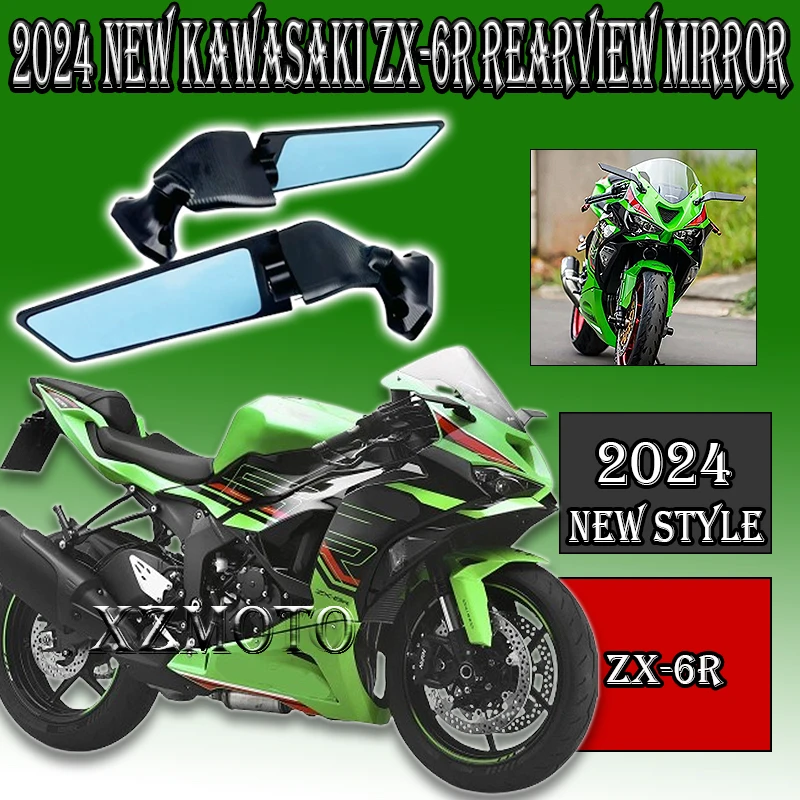 ZX-6R New Motorcycle Mirrors For Kawasaki Ninja zx6r 636 ZX6R ZX 6R 2023-2024 CNC Wind Wing Adjustable Rotating Rearview Mirror
ZX-6R New Motorcycle Mirrors For Kawasaki Ninja zx6r 636 ZX6R ZX 6R 2023-2024 CNC Wind Wing Adjustable Rotating Rearview Mirror