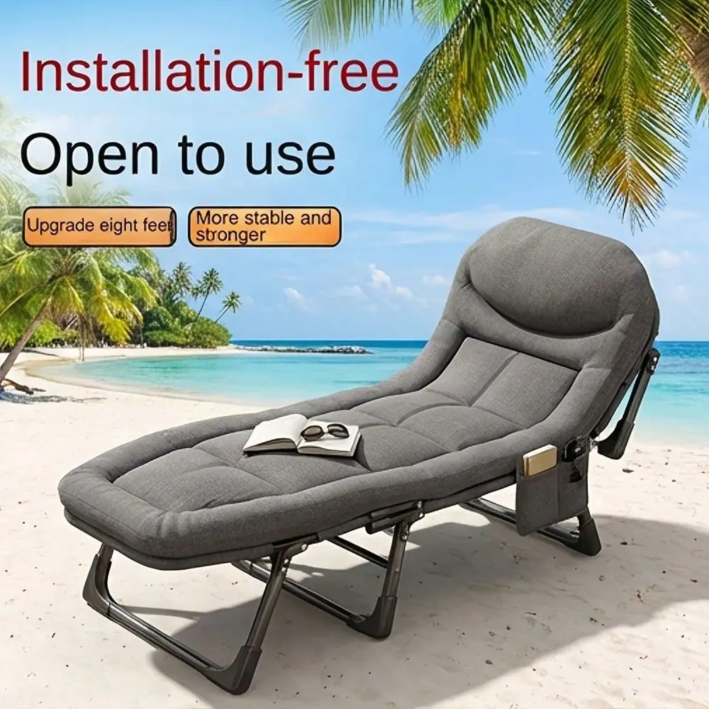 Outdoor Folding Bed With Mattress, 560 760 Lb Load Capacity, Backyard Camping Lounge Chair, DoubleLayered Fabric With Thickened
Outdoor Folding Bed With Mattress, 560 760 Lb Load Capacity, Backyard Camping Lounge Chair, DoubleLayered Fabric With Thickened