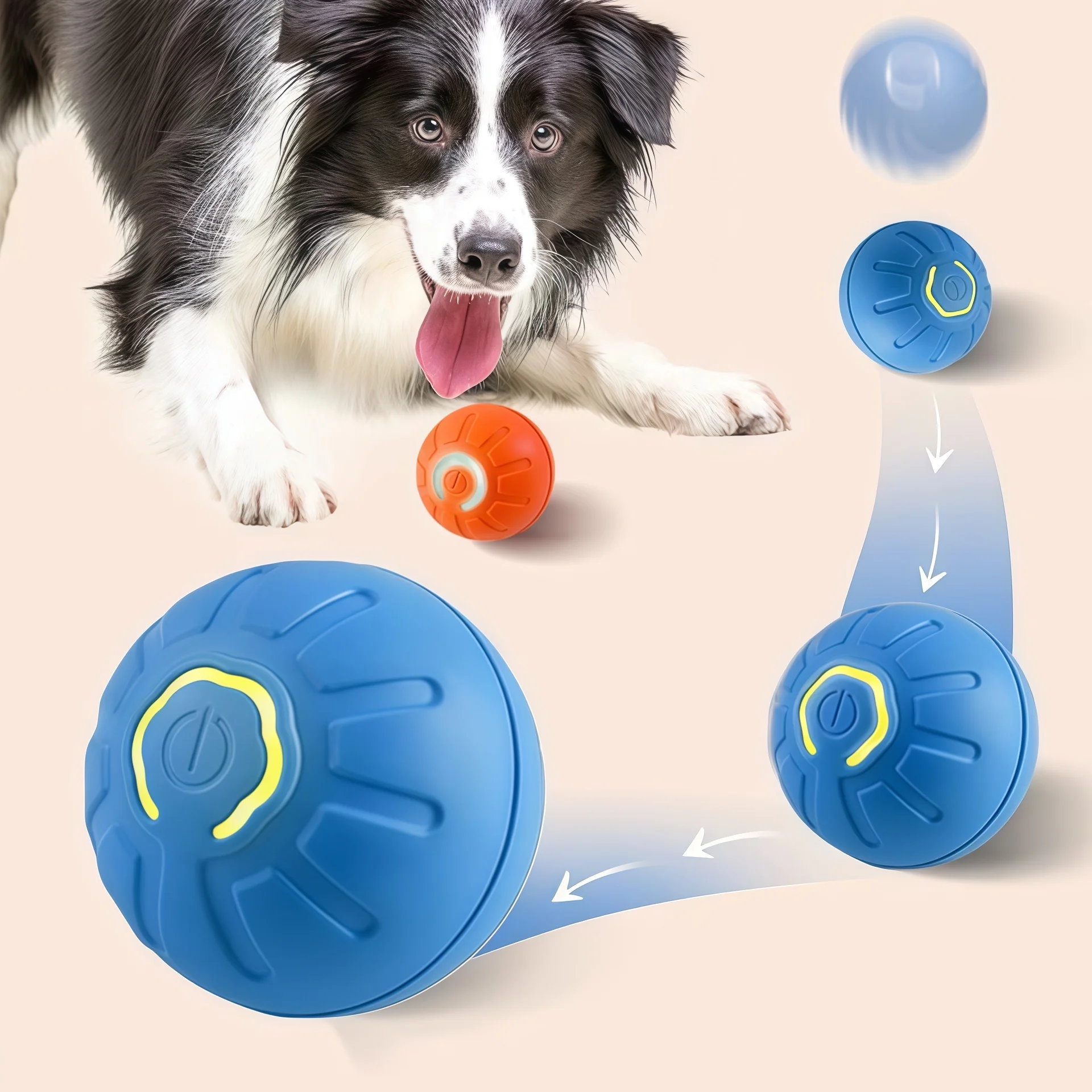 Smart Dog Toy Ball Electronic Interactive Pet Toy Moving Ball USB Automatic Moving Jumping Bouncing Toy Ball Puppy Cat Product
Smart Dog Toy Ball Electronic Interactive Pet Toy Moving Ball USB Automatic Moving Jumping Bouncing Toy Ball Puppy Cat Product