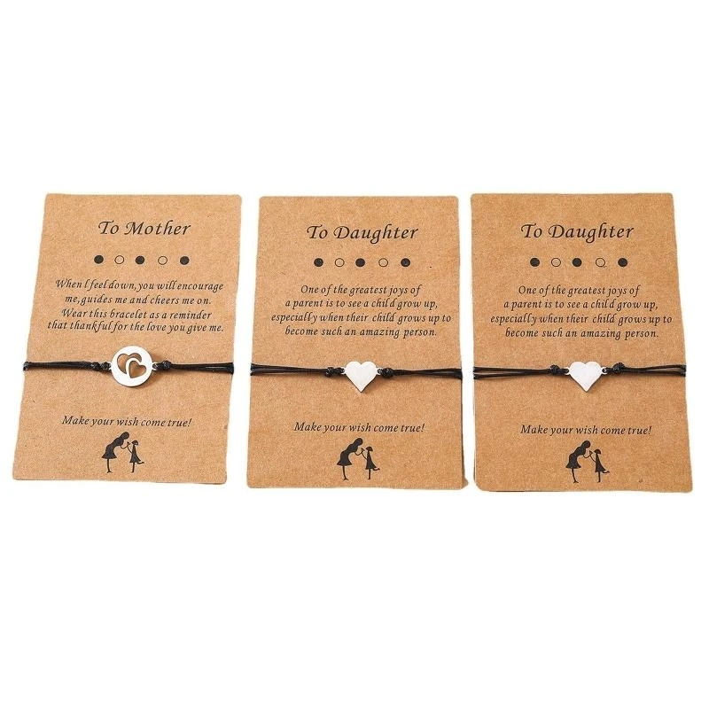 652F 3 Pieces Mother Daughter for Bracelets Set Hollow Love Heart Matching Bracelets Sweet Jewelry Gift for Mom Daughter
652F 3 Pieces Mother Daughter for Bracelets Set Hollow Love Heart Matching Bracelets Sweet Jewelry Gift for Mom Daughter