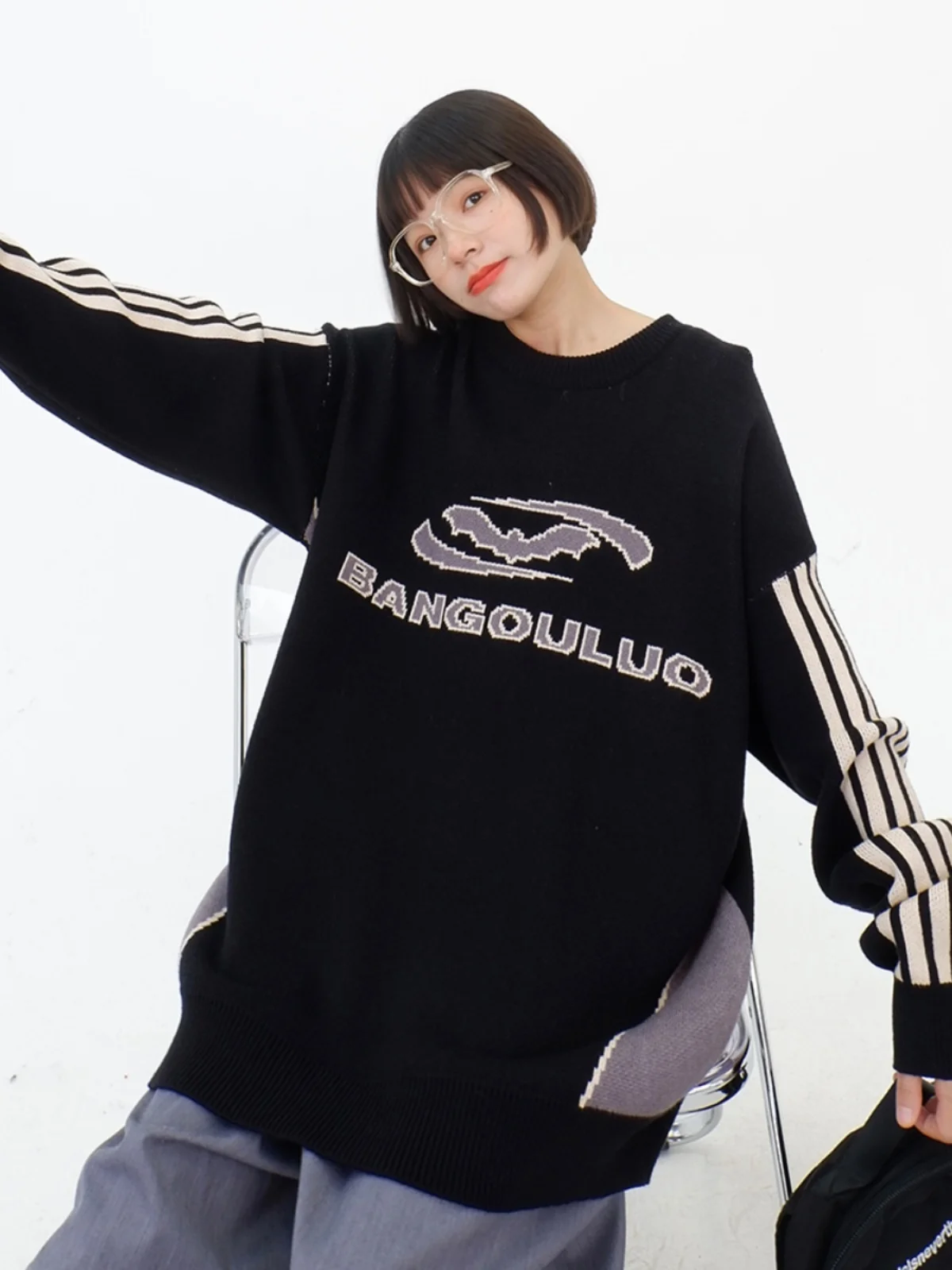 Spliced Stripe Round Neck Sweaters Women's 2023 Autumn/Winter New Loose Blouse American Retro Couple Knit
Spliced Stripe Round Neck Sweaters Women's 2023 Autumn/Winter New Loose Blouse American Retro Couple Knit