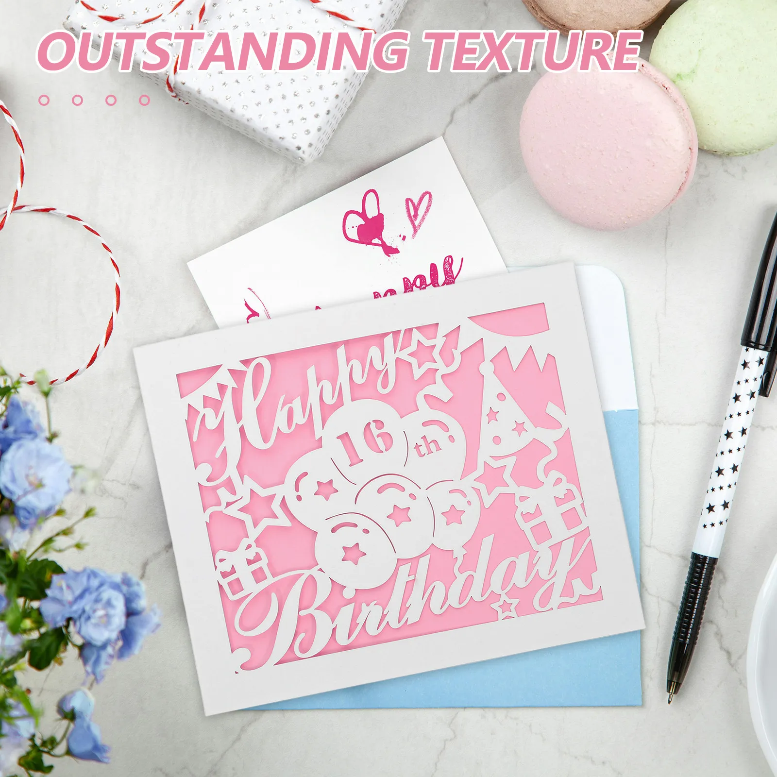 10 Sets Birthday Greeting Cards Hollow Cutout Style 16Th Birthday Card Bulk Blank Cards Envelopes Party Blessing Supplies
10 Sets Birthday Greeting Cards Hollow Cutout Style 16Th Birthday Card Bulk Blank Cards Envelopes Party Blessing Supplies