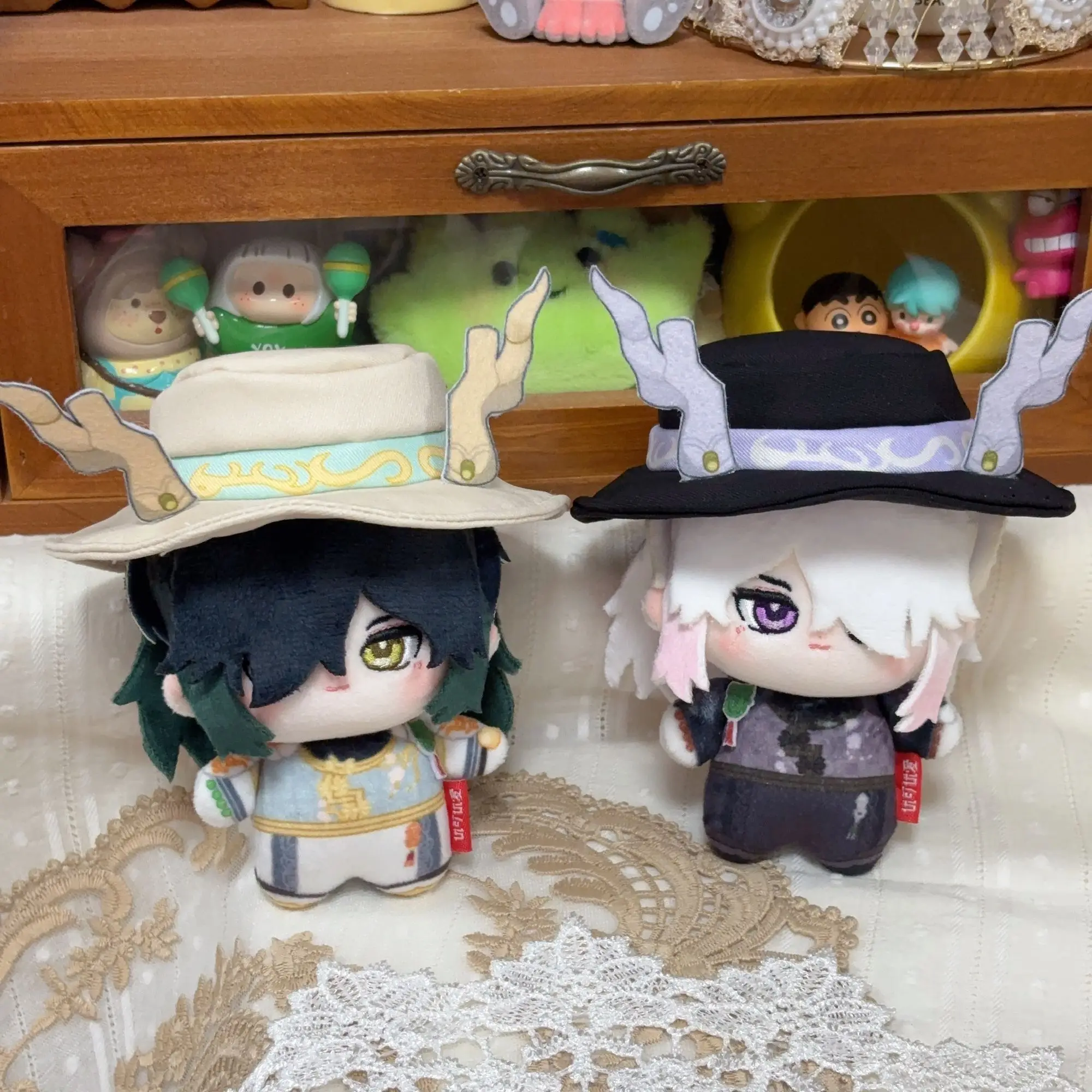 Cute Anime Identity Ⅴ White Guard & Black Guard The Qilin Merchant Cotton Doll Plush Toy The Umbrella Soul 10CM Cartoon Pendant
Cute Anime Identity Ⅴ White Guard & Black Guard The Qilin Merchant Cotton Doll Plush Toy The Umbrella Soul 10CM Cartoon Pendant
