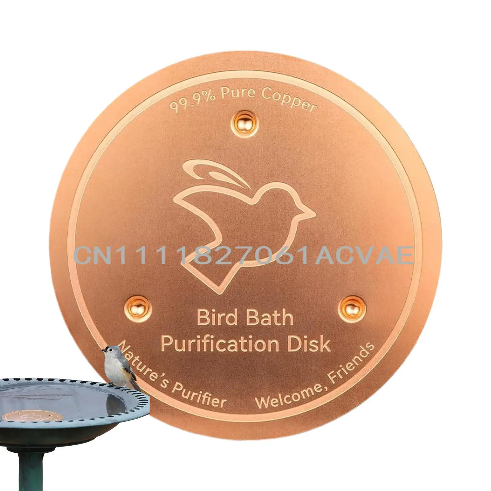 Metal Birds Bath Tray Copper Bird Bath Disk versatile Feeder universal Simple Triple-Point Support Purifier versatile Disc Water
Metal Birds Bath Tray Copper Bird Bath Disk versatile Feeder universal Simple Triple-Point Support Purifier versatile Disc Water