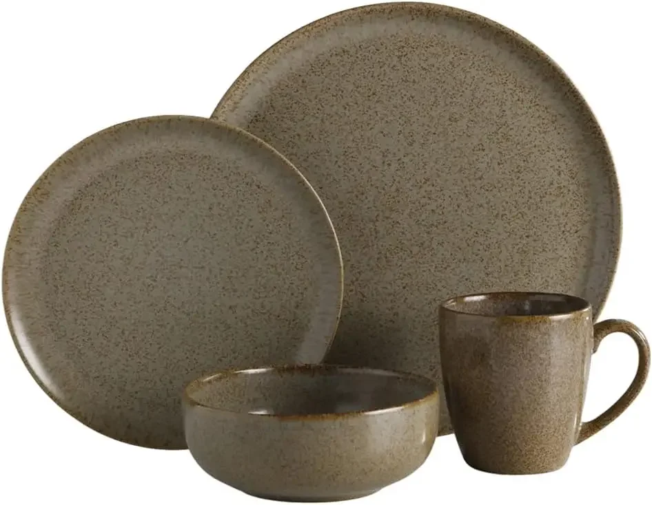 Corona Dinnerware Set 16– piece, Plates Bowls and Mugs Set, Ceramic Sets for 4,Microwave and Dishwasher Safe,Wind Reactive Glaze
Corona Dinnerware Set 16– piece, Plates Bowls and Mugs Set, Ceramic Sets for 4,Microwave and Dishwasher Safe,Wind Reactive Glaze