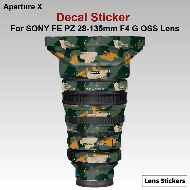 For SONY FE PZ 28-135mm F4 G OSS Lens Sticker Protective Skin Decal Film Anti-Scratch Protector Coat SELP28135G F/4 28-135
For SONY FE PZ 28-135mm F4 G OSS Lens Sticker Protective Skin Decal Film Anti-Scratch Protector Coat SELP28135G F/4 28-135