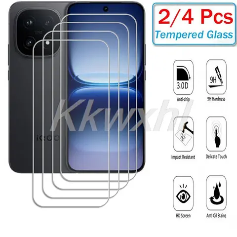 2-4PCS 9H Tempered Glass For VIVO IQOO 15 6.85"  VIVOIQOO15 V2505A  Screen Protector Cover Film