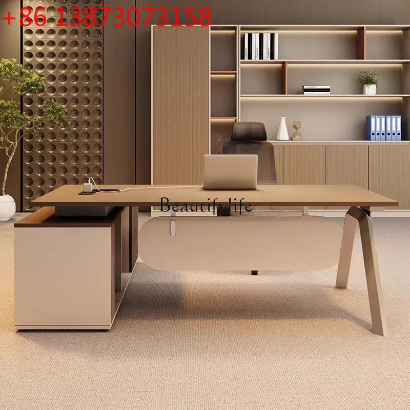 Office Boss Desk and Chair Combination High Sense Office President's Room Bench
Office Boss Desk and Chair Combination High Sense Office President's Room Bench