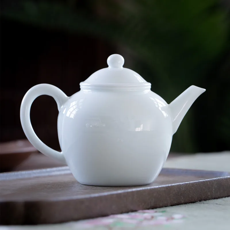 Jingdezhen White Porcelain Tea Pot Handmade Jade Clay Ceramics Tea Brewing Filter Single Pot for Home Use Tea Set Large Size
Jingdezhen White Porcelain Tea Pot Handmade Jade Clay Ceramics Tea Brewing Filter Single Pot for Home Use Tea Set Large Size