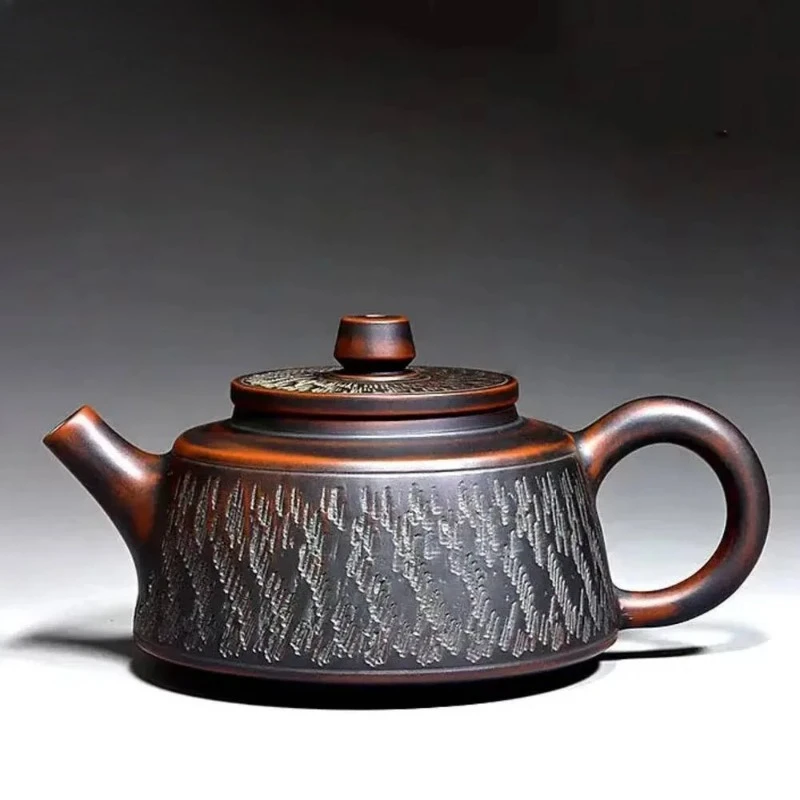 220Ml Vintage Purple Clay Teapot Boutique Handmade Qingzhou Nixing Pottery Kiln Change Kettle Chinese Filter Beauty Tea Set Gift
220Ml Vintage Purple Clay Teapot Boutique Handmade Qingzhou Nixing Pottery Kiln Change Kettle Chinese Filter Beauty Tea Set Gift