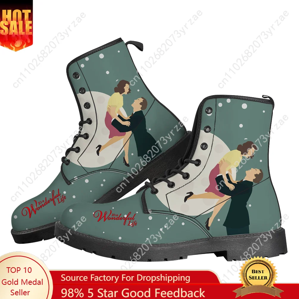 It's A Wonderful Life Boot Mens Womens Teenager Casual Boot Outdoor High Quality Casual Lightweight Fashion Pattern Custom Shoes
It's A Wonderful Life Boot Mens Womens Teenager Casual Boot Outdoor High Quality Casual Lightweight Fashion Pattern Custom Shoes
