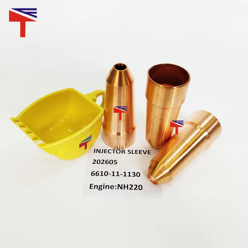 2PCS injector copper sleeve 202605 6610-11-1130 suitable for construction machinery NH220 engine parts 
2PCS injector copper sleeve 202605 6610-11-1130 suitable for construction machinery NH220 engine parts